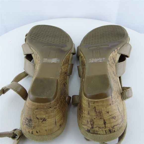 Aerosoles Women Strappy Shoe Ready Yet Go Brown Synthetic Buckle Size 8.5 Medium - Picture 9 of 10